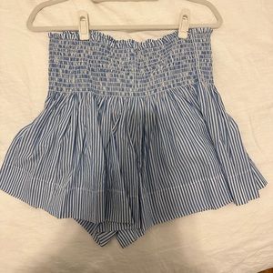 Koch blue and white striped Erica skirt